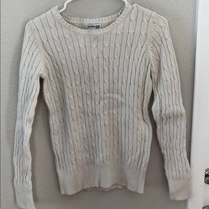 Small White/ Cream Pattern Sweater